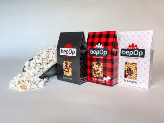 Kit à popcorn – Sel aux herbes – Emballage simple